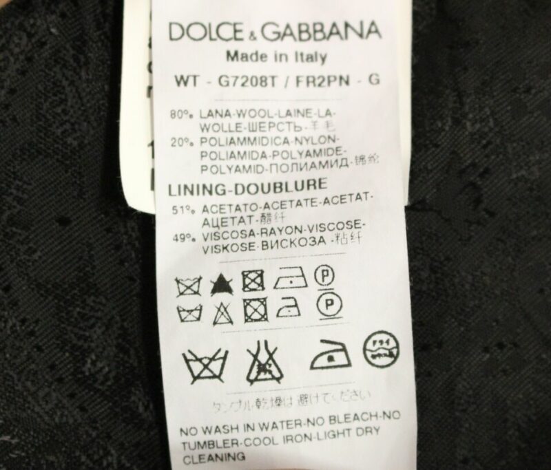 Dolce & Gabbana Elegant Black Striped Single Breasted Dress Vest - Image 6