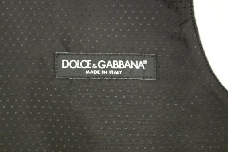 Dolce & Gabbana Elegant Gray Wool Blend Dress Vest - Image 8