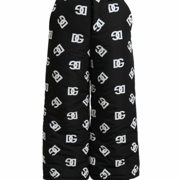 Dolce & Gabbana Elegant Wide Leg Signature Print Pants