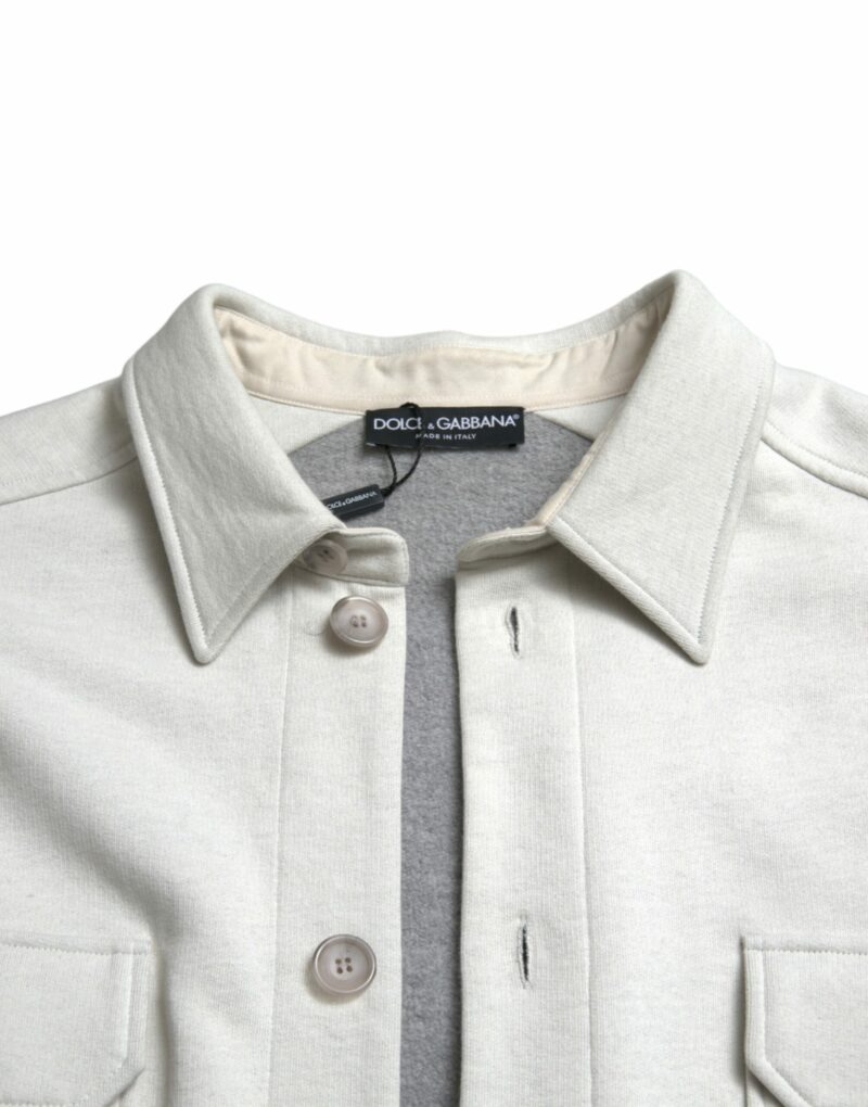 Dolce & Gabbana Elegant Floral Back Cotton Jacket - Image 7
