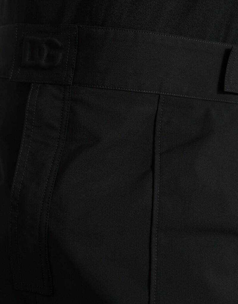 Dolce & Gabbana Elegant Casual Black Straight Pants - Image 4