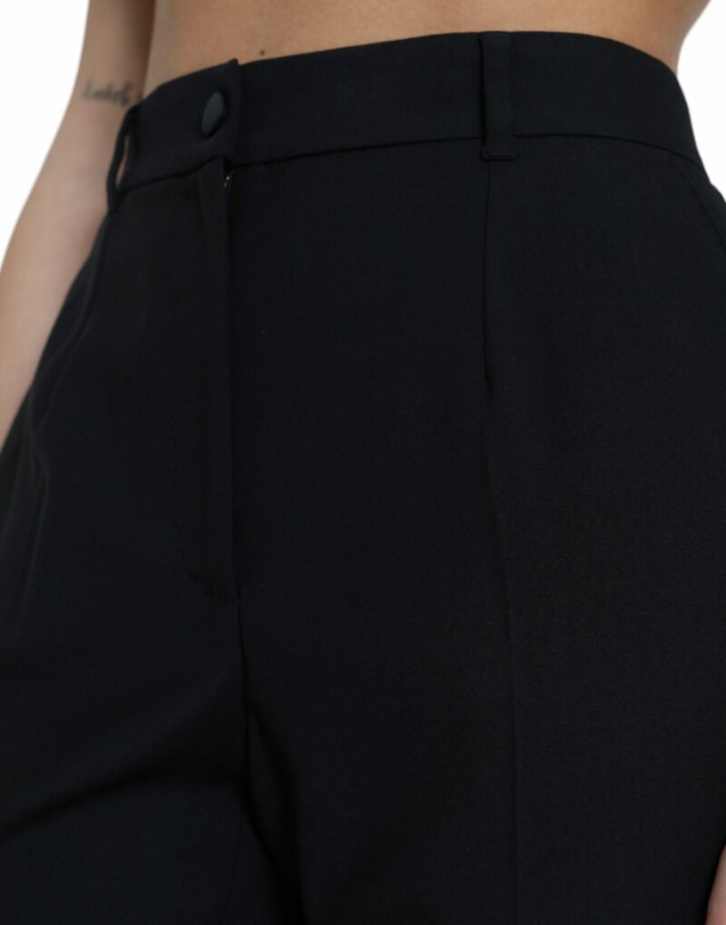 Dolce & Gabbana Elegant High Waist Wool Pants - Image 3