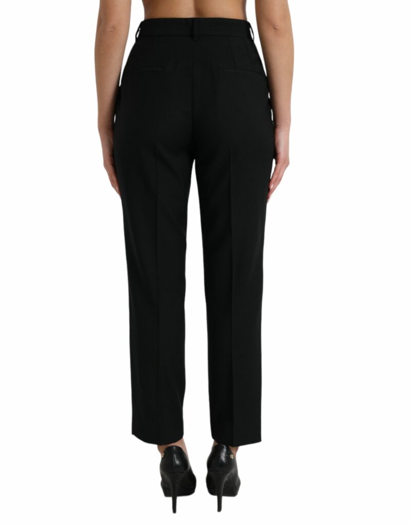 Dolce & Gabbana Elegant High Waist Wool Pants - Image 4