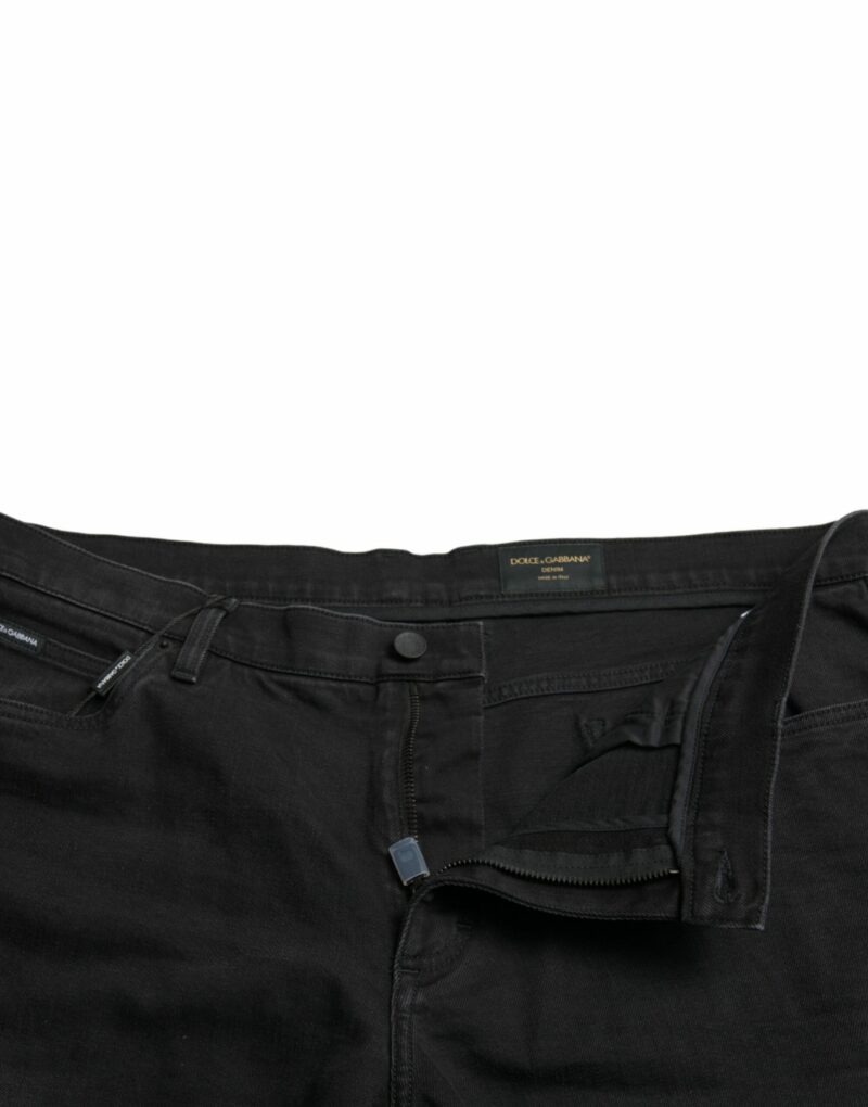 Dolce & Gabbana Chic Black Bermuda Denim Shorts - Image 5