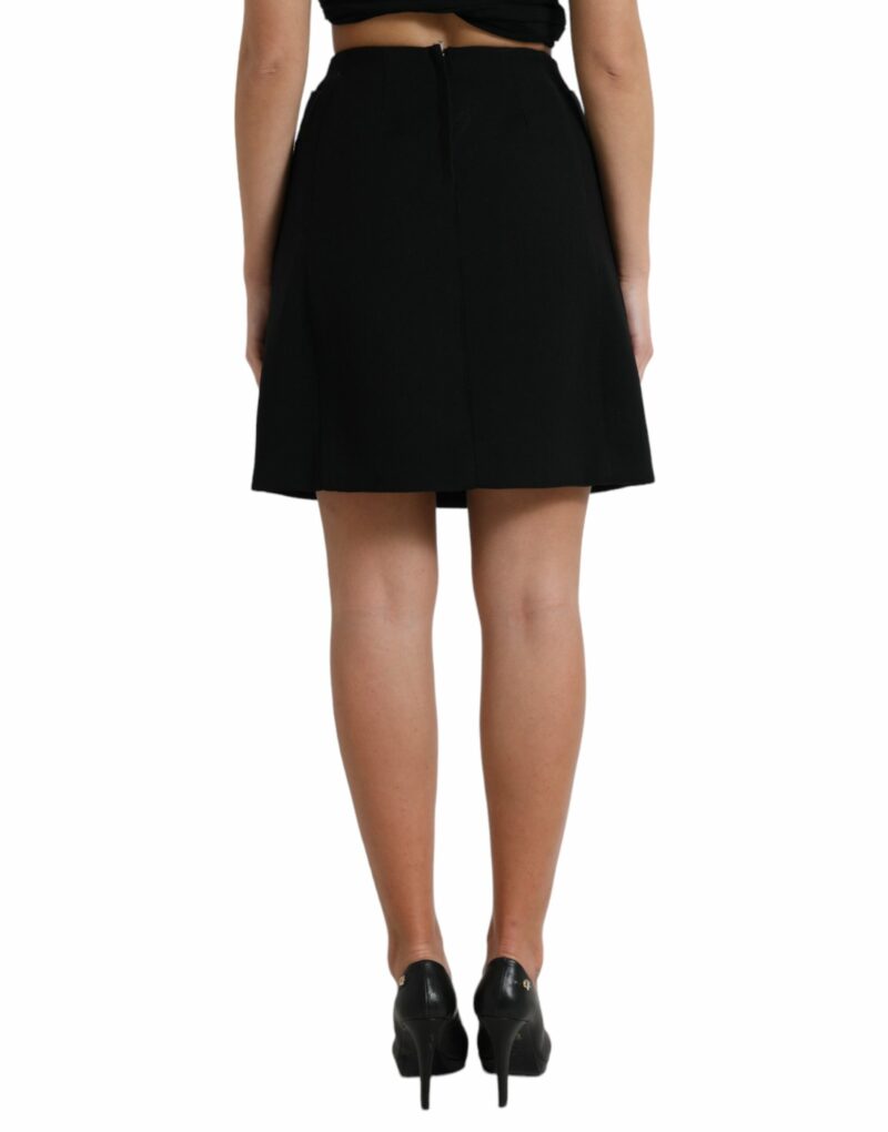 Dolce & Gabbana Elegant High-Waist A-Line Mini Skirt - Image 3