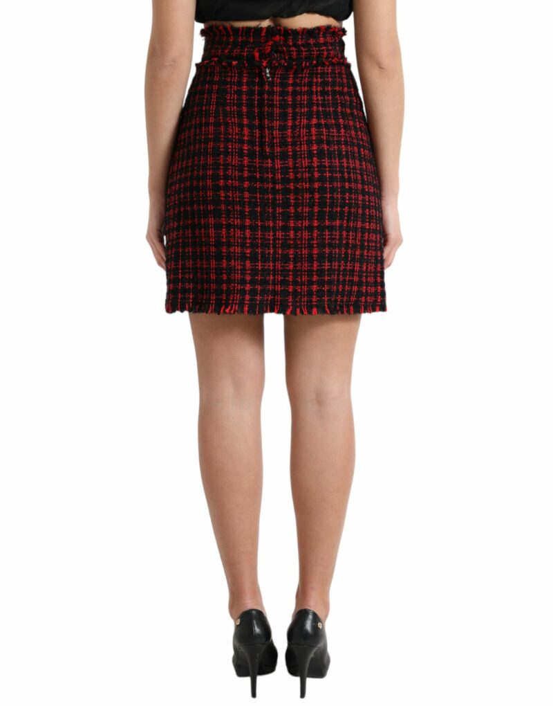 Dolce & Gabbana Tantalizing Tartan High-Waist Mini Skirt - Image 3