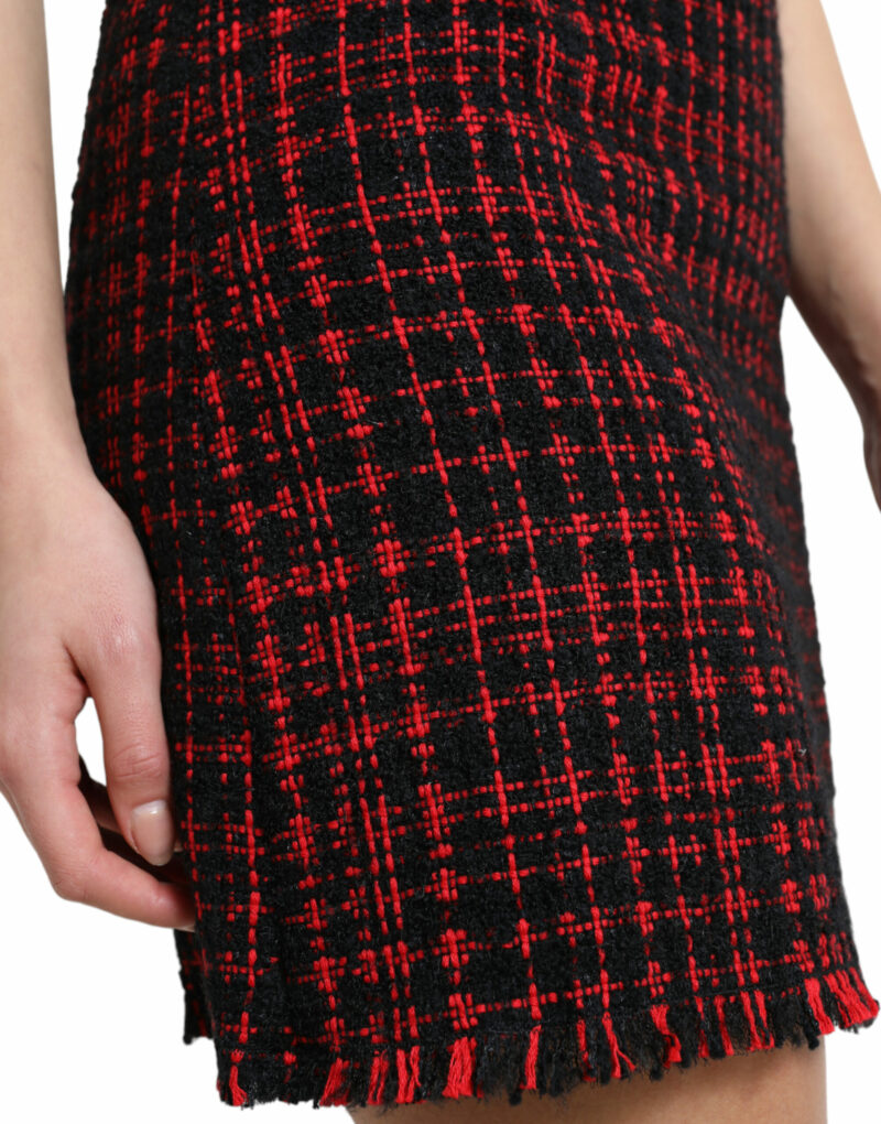 Dolce & Gabbana Tantalizing Tartan High-Waist Mini Skirt - Image 4
