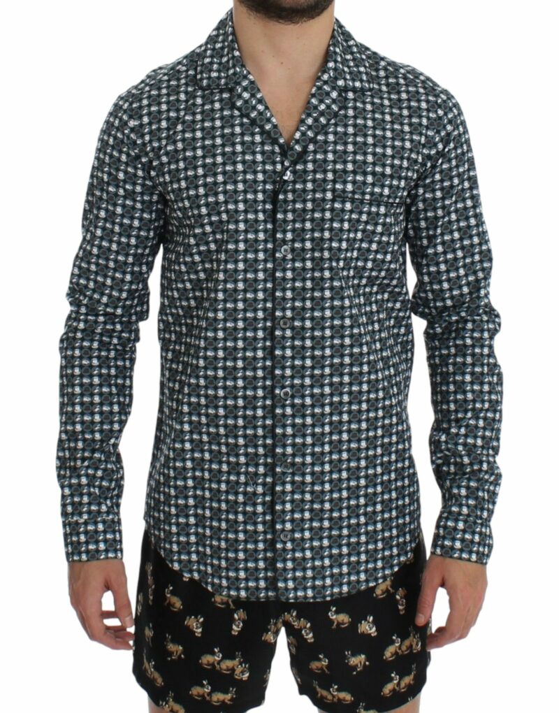 Dolce & Gabbana Elegant Green Pajama Nightshirt - Image 3