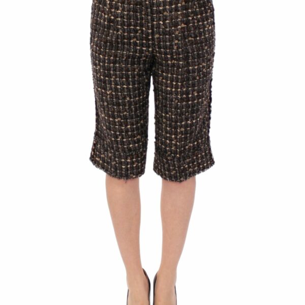 Dolce & Gabbana Elegant Multicolor Wool Blend Shorts