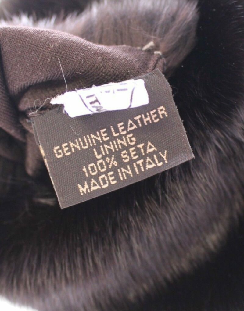 Dolce & Gabbana Elegant Elbow Length Purple Fur Gloves - Image 4