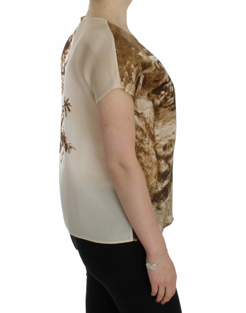 Dolce & Gabbana Enchanted Sicily Taormina Print Silk Blouse - Image 4