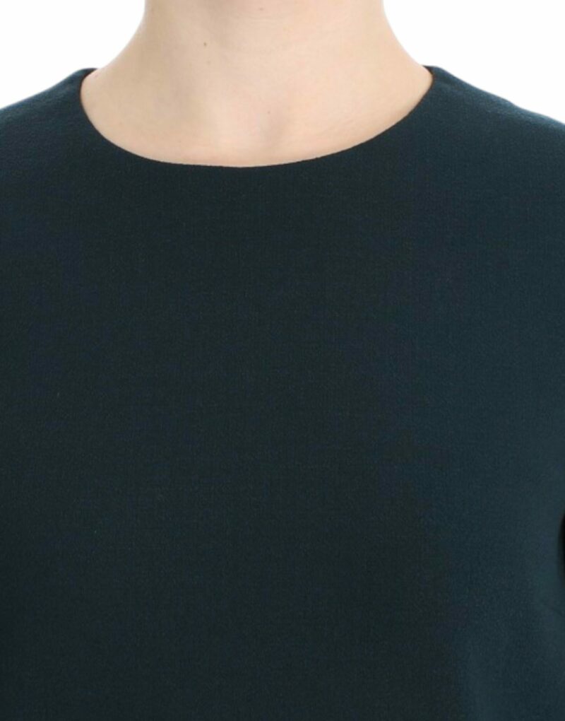 Dolce & Gabbana Enchanted Sicily Green Wool Silk Blend Blouse - Image 4
