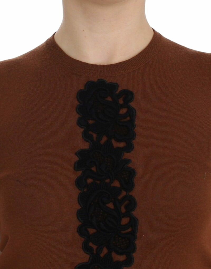 Dolce & Gabbana Timeless Wool and Lace Sleeveless Vest - Image 5