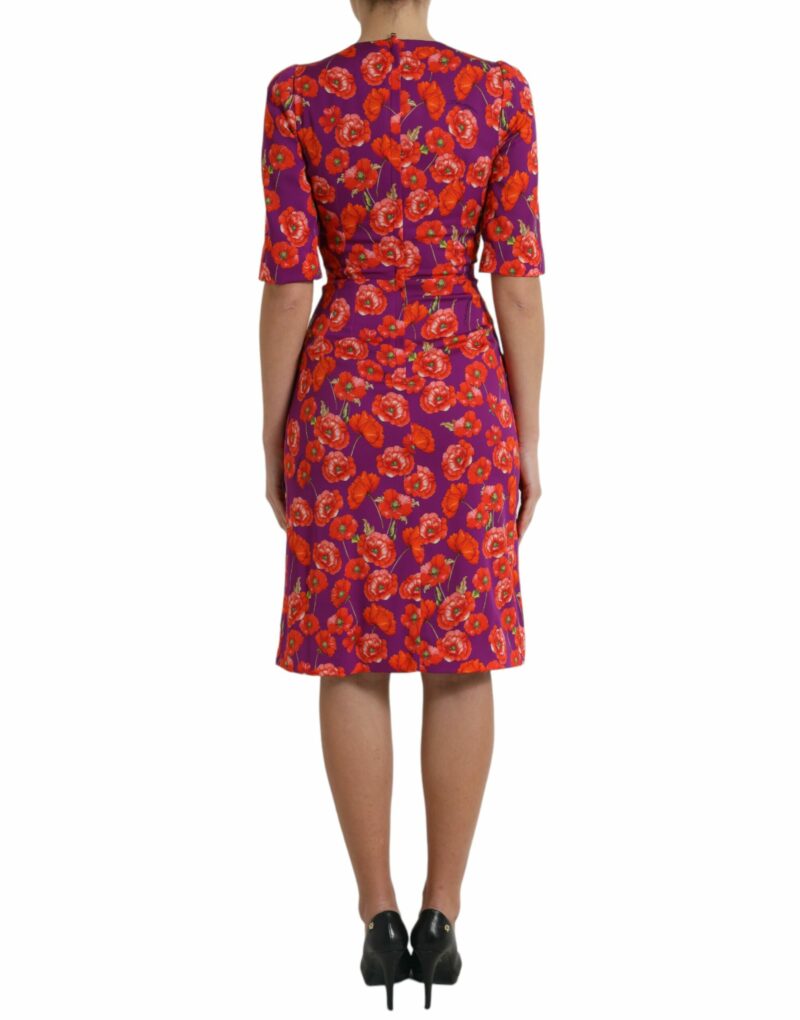 Dolce & Gabbana Vibrant Floral Silk Charmeuse Dress - Image 3