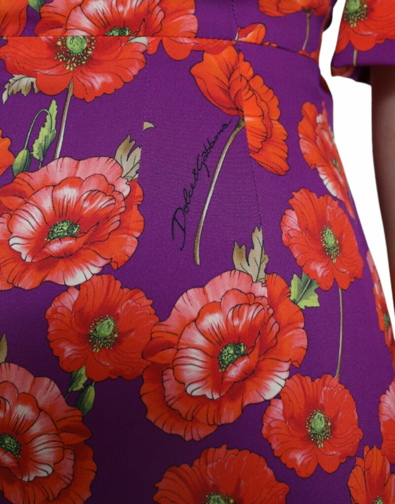 Dolce & Gabbana Vibrant Floral Silk Charmeuse Dress - Image 4