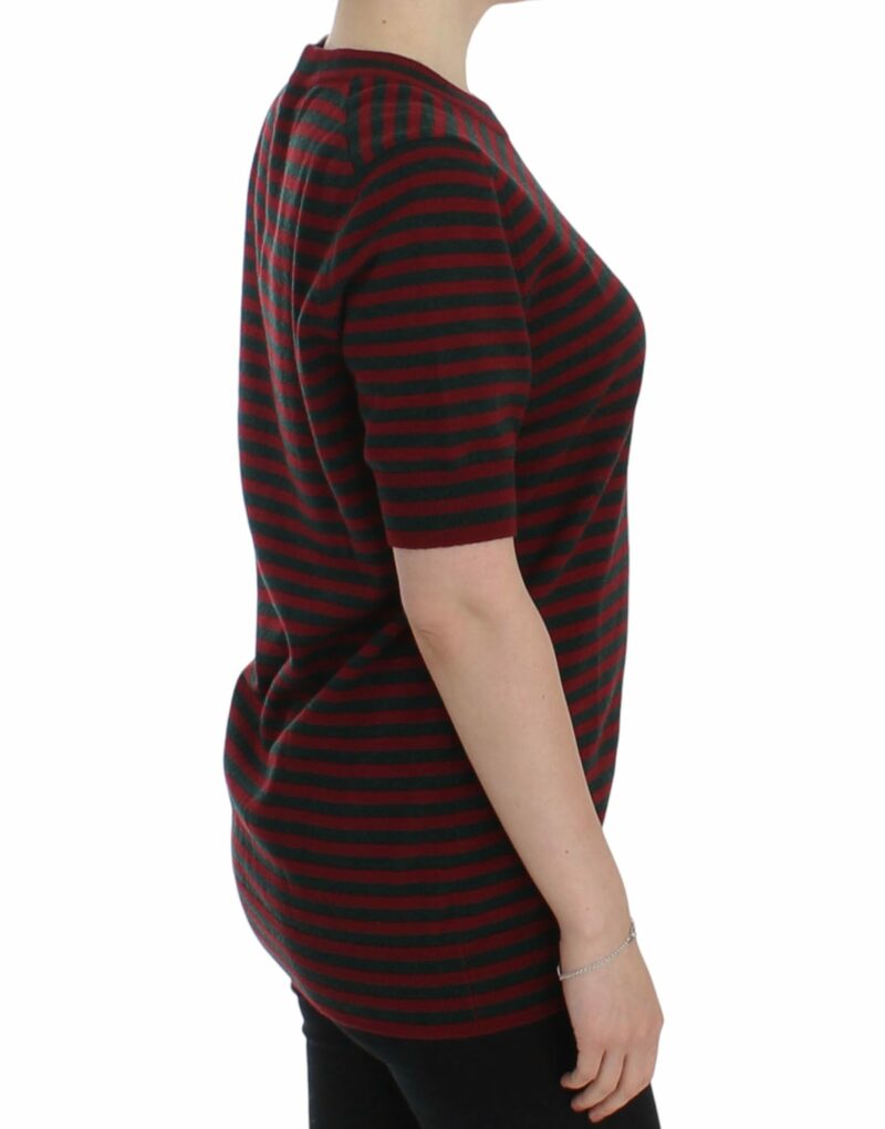 Dolce & Gabbana Elegant Striped Cashmere Crewneck Sweater - Image 4