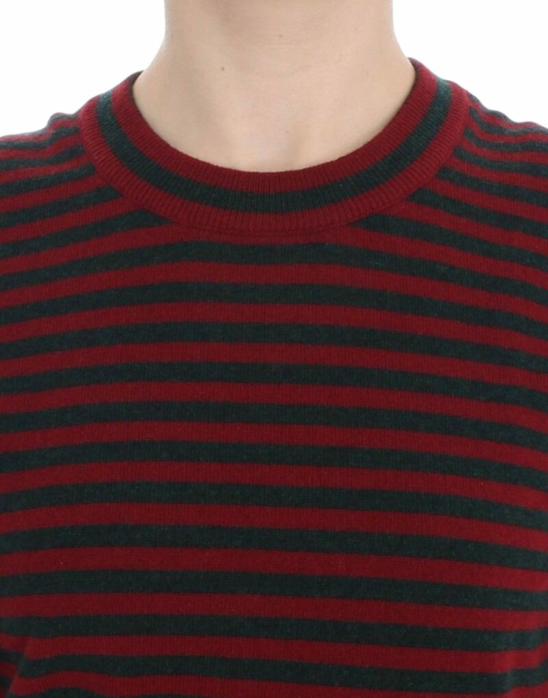 Dolce & Gabbana Elegant Striped Cashmere Crewneck Sweater - Image 5