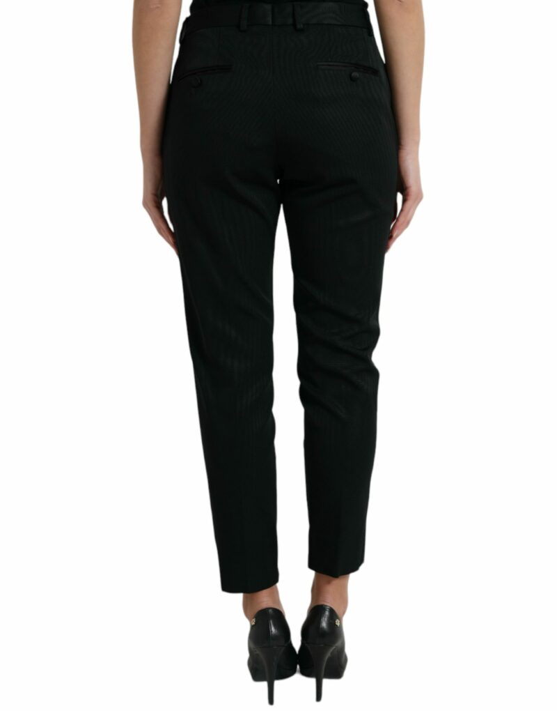 Dolce & Gabbana Elegant High-Waist Tapered Cropped Pants - Image 3