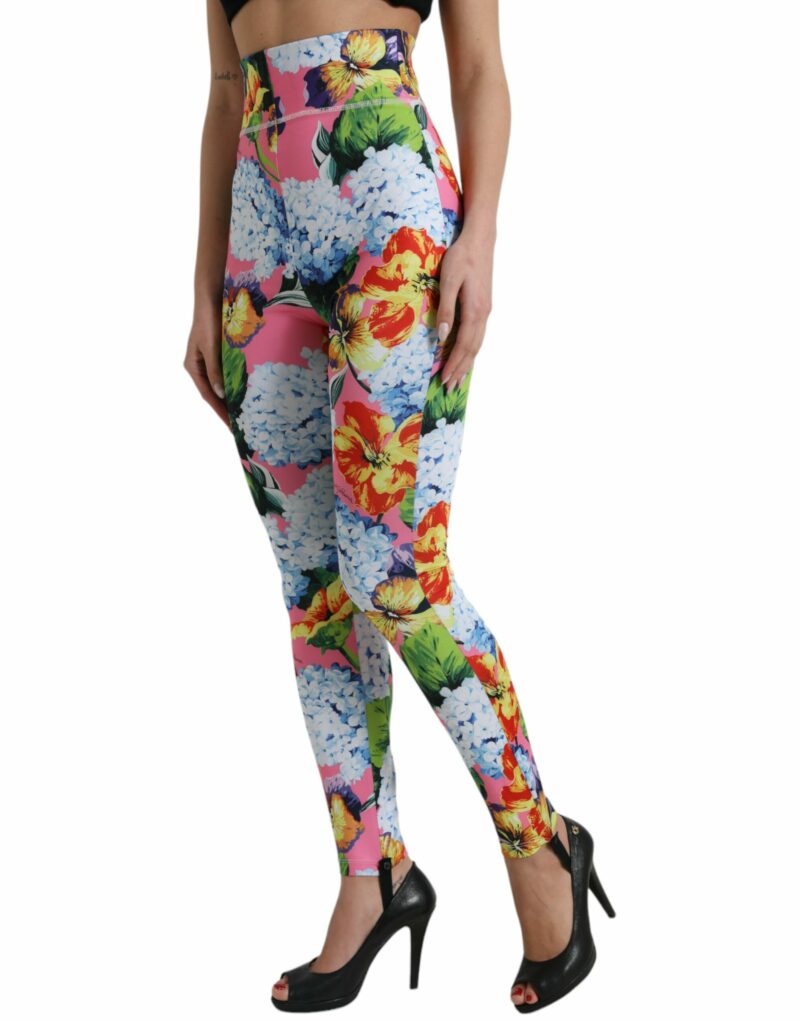 Dolce & Gabbana Exquisite Floral High Waist Leggings - Image 2