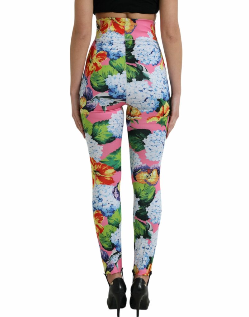 Dolce & Gabbana Exquisite Floral High Waist Leggings - Image 3