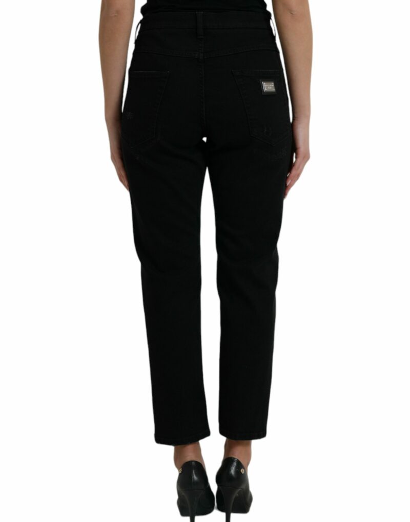 Dolce & Gabbana Elegant High Waist Black Stretch Jeans - Image 3