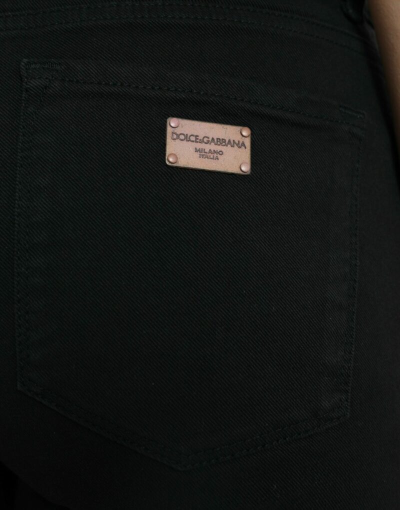 Dolce & Gabbana Chic Black Mid-Waist Stretch Jeans - Image 5