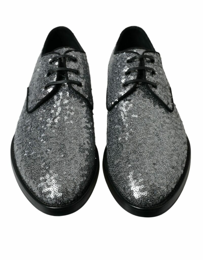 Dolce & Gabbana Exquisite Sequined Derby Dress Shoes - Image 2