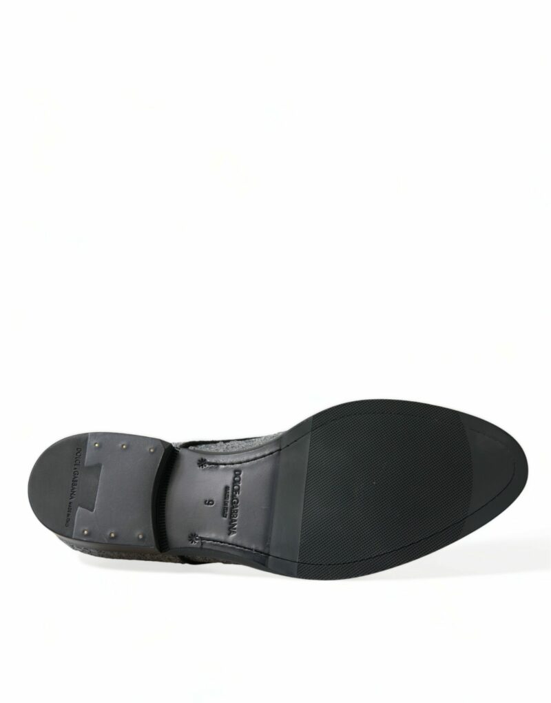 Dolce & Gabbana Exquisite Sequined Derby Dress Shoes - Image 6
