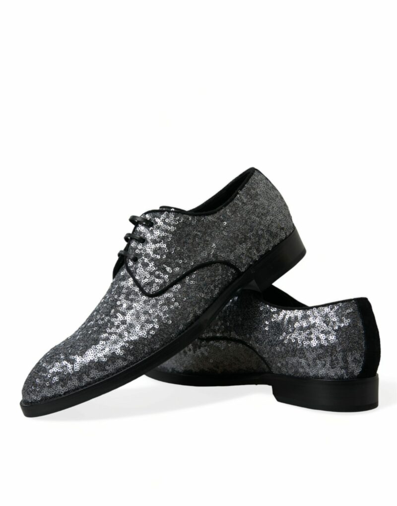 Dolce & Gabbana Exquisite Sequined Derby Dress Shoes - Image 7