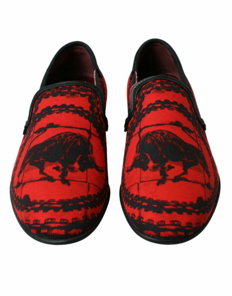 Dolce & Gabbana Torero-Inspired Luxe Red & Black Loafers - Image 2