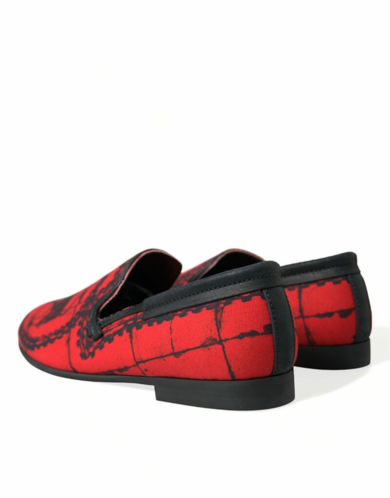 Dolce & Gabbana Torero-Inspired Luxe Red & Black Loafers - Image 4