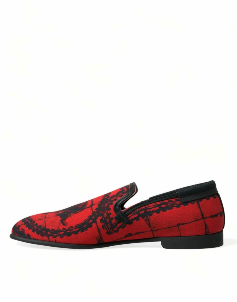 Dolce & Gabbana Torero-Inspired Luxe Red & Black Loafers - Image 5