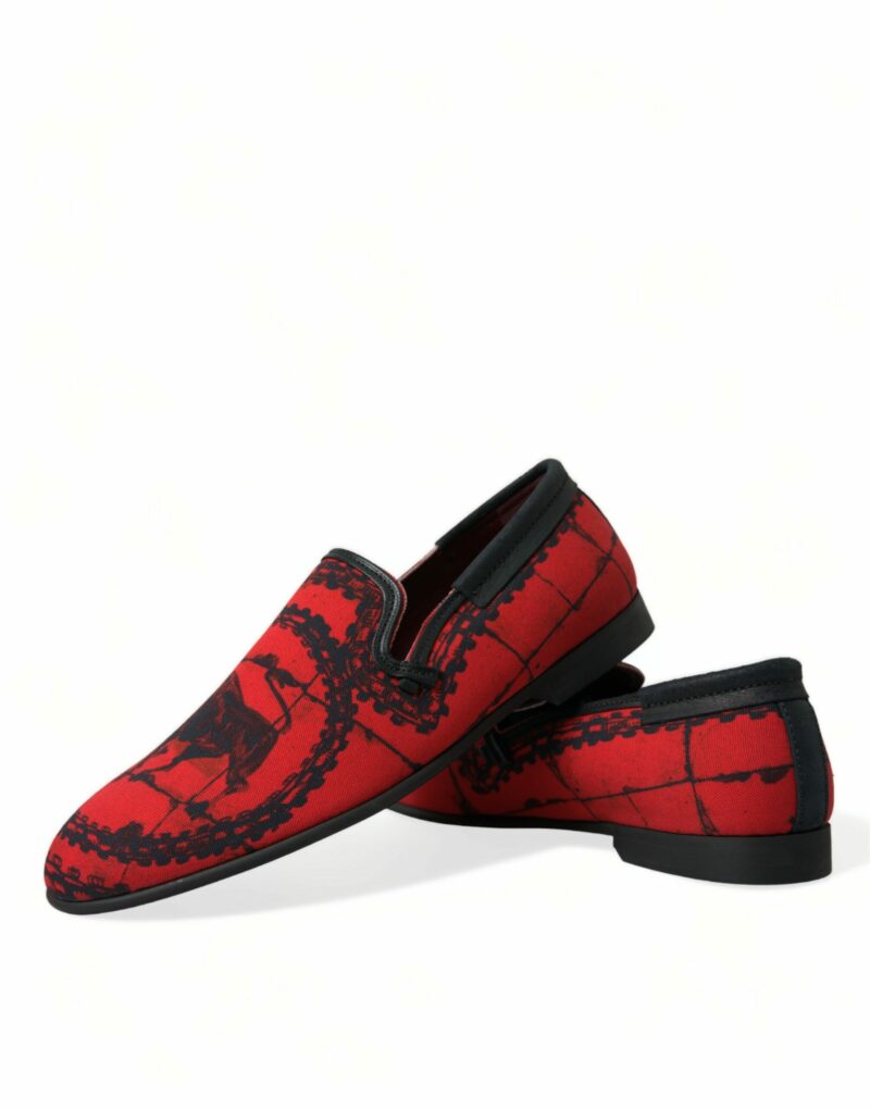 Dolce & Gabbana Torero-Inspired Luxe Red & Black Loafers - Image 7