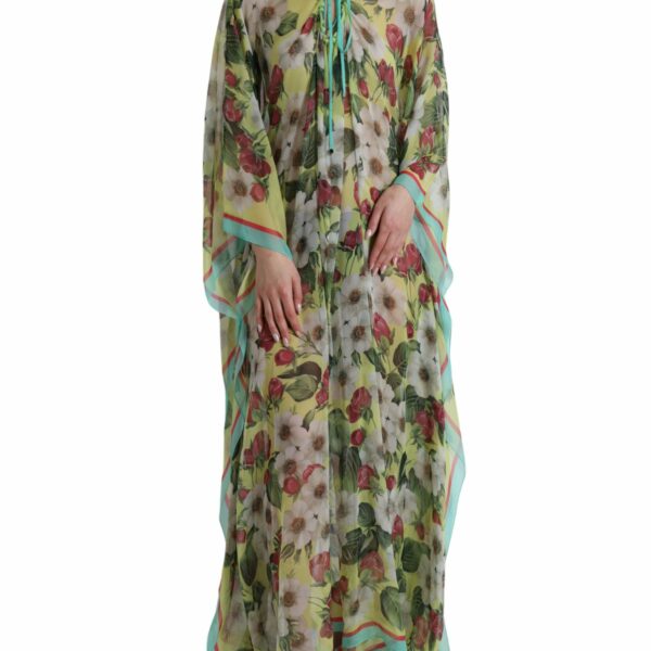 Dolce & Gabbana Elegant Floral Silk Maxi Dress