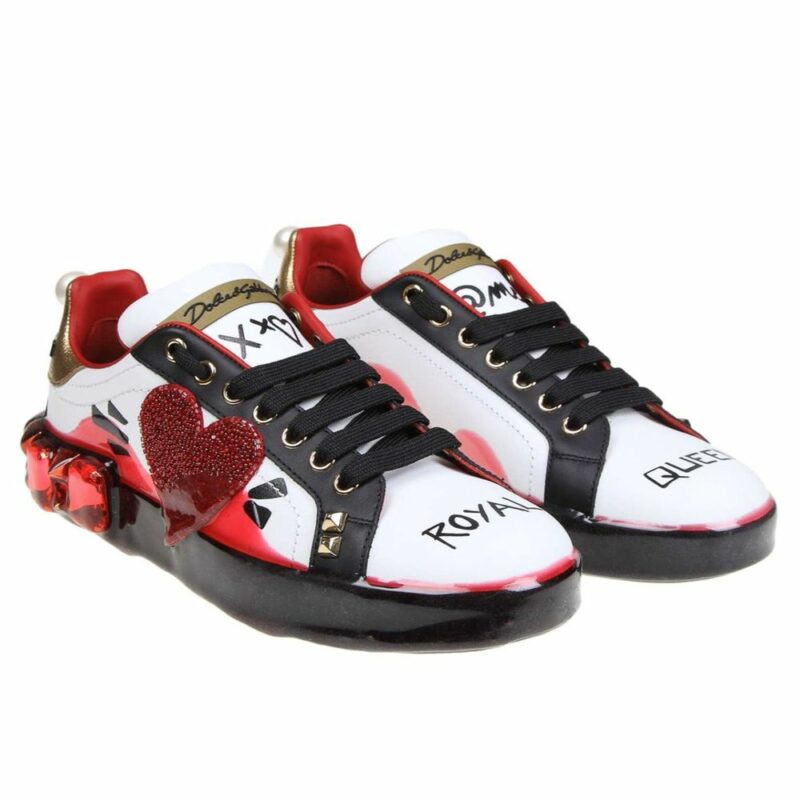 Dolce & Gabbana White Calfskin Women Sneaker - Image 2
