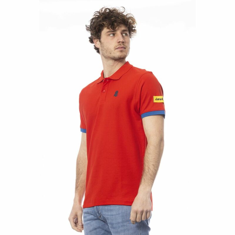 Invicta Red Cotton Men Polo Shirt - Image 2