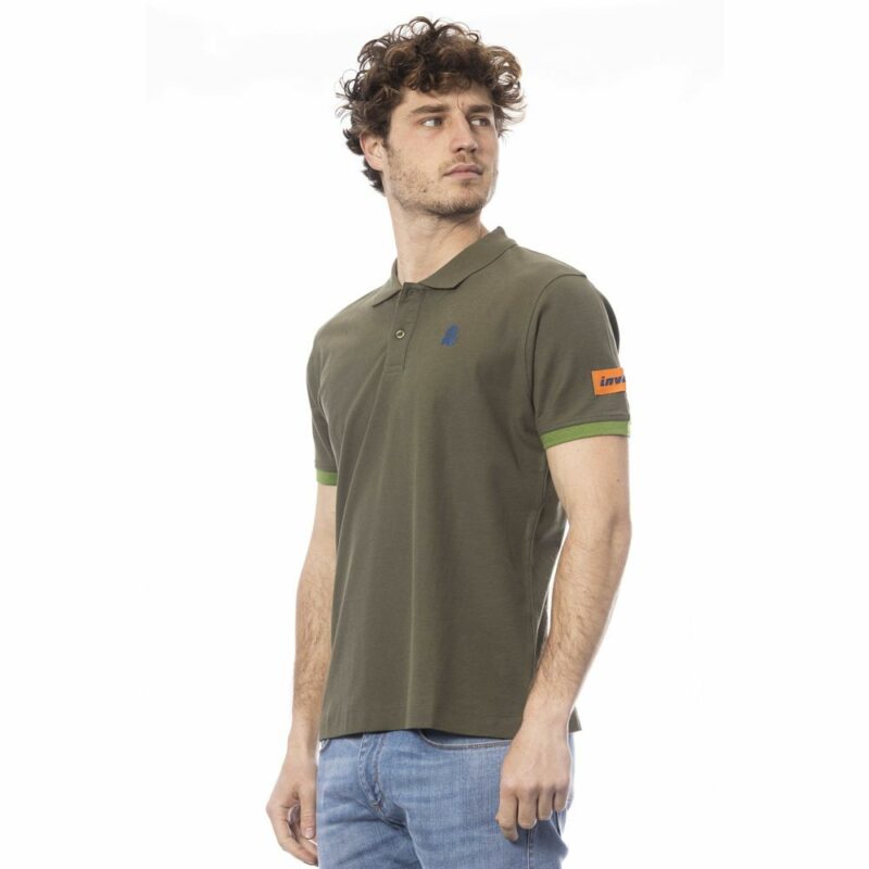 Invicta Green Cotton Men Polo Shirt - Image 2