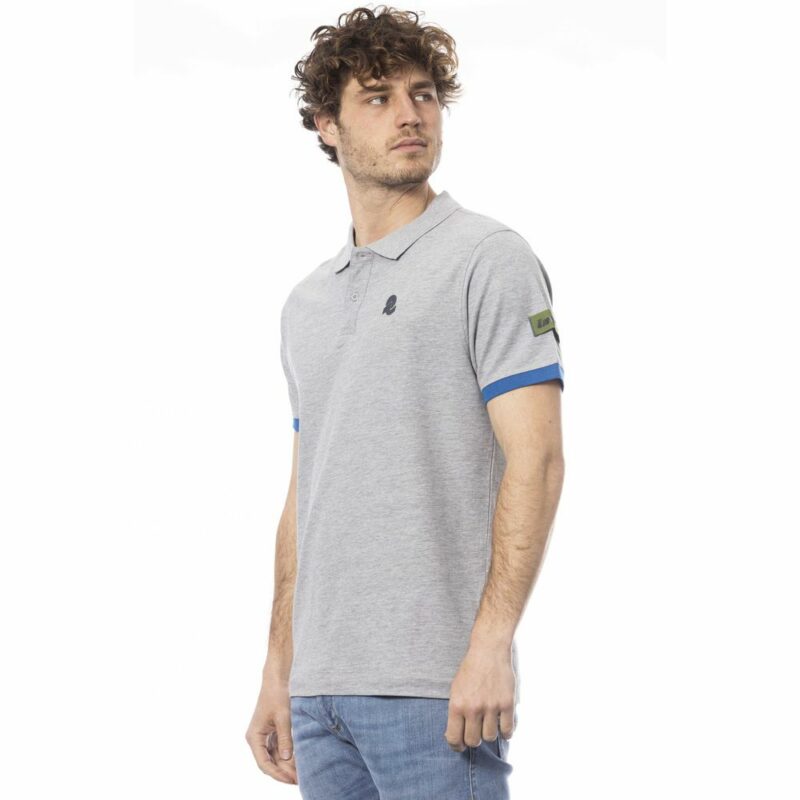 Invicta Gray Cotton Men Polo Shirt - Image 2
