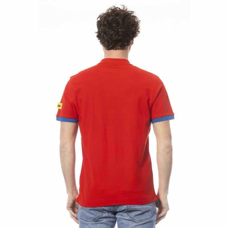 Invicta Red Cotton Men Polo Shirt - Image 3
