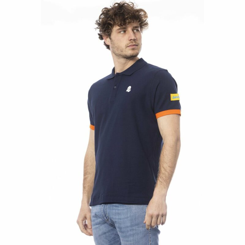 Invicta Blue Cotton Men Polo Shirt - Image 2