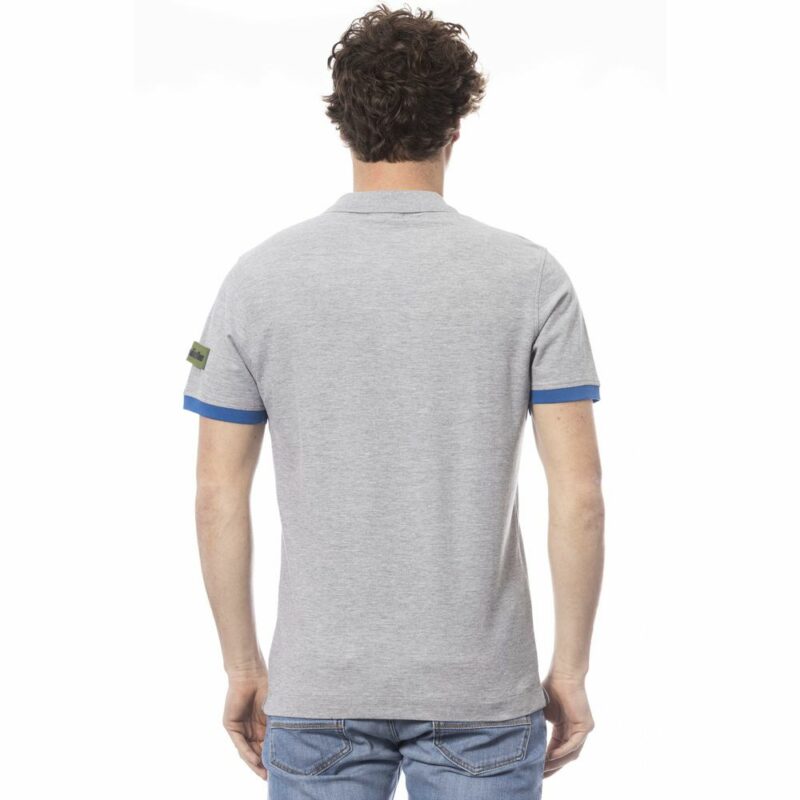 Invicta Gray Cotton Men Polo Shirt - Image 3