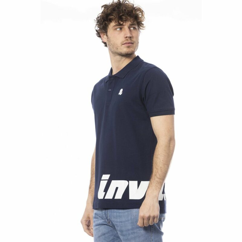 Invicta Blue Cotton Men's Polo Shirt - Image 2