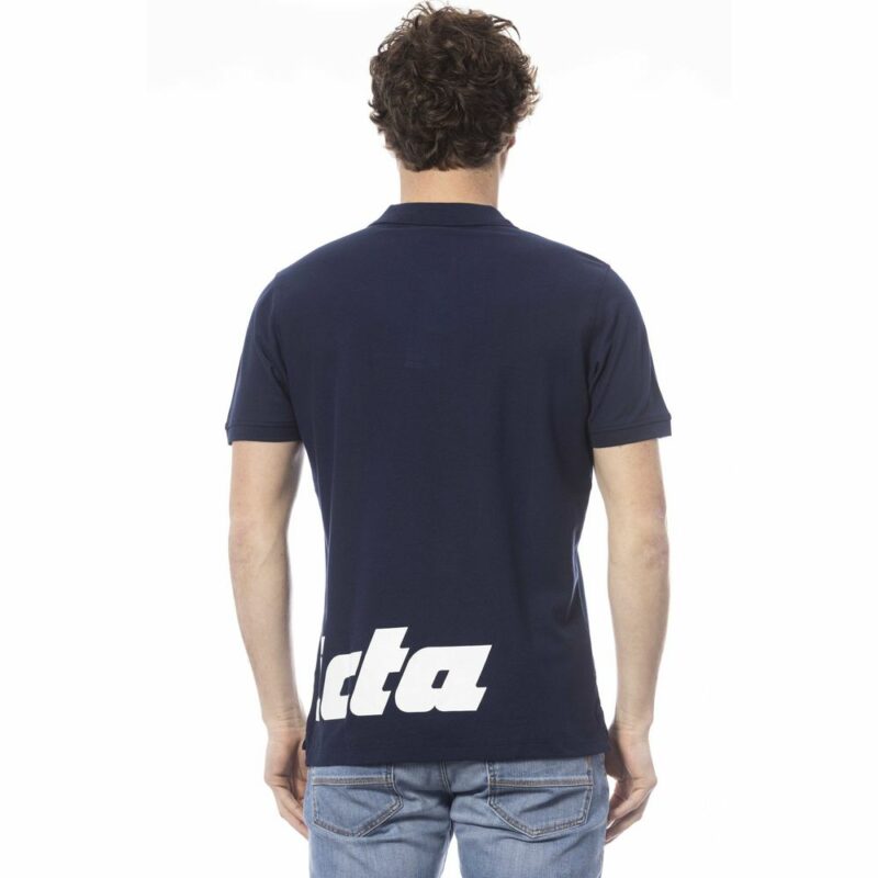Invicta Blue Cotton Men's Polo Shirt - Image 3