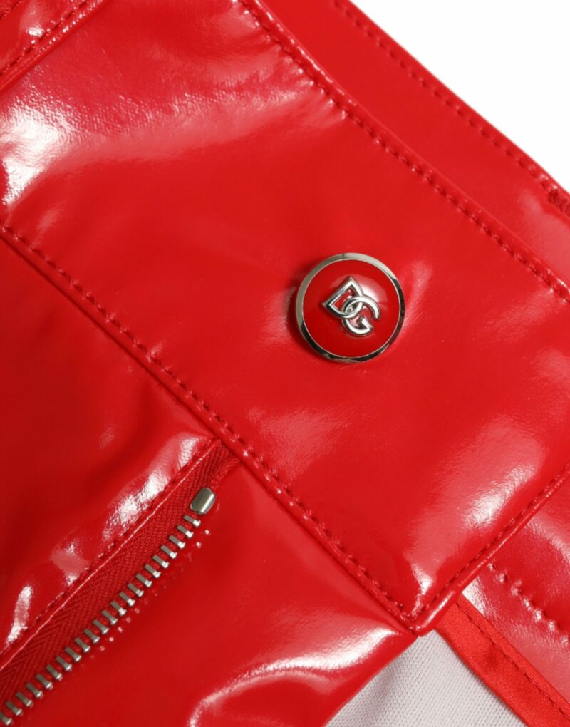 Dolce & Gabbana High Waist Red Skinny Pants - Sleek and Chic - Image 6