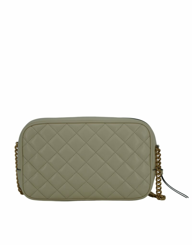 Versace Elegant White Leather Camera Shoulder Bag - Image 2