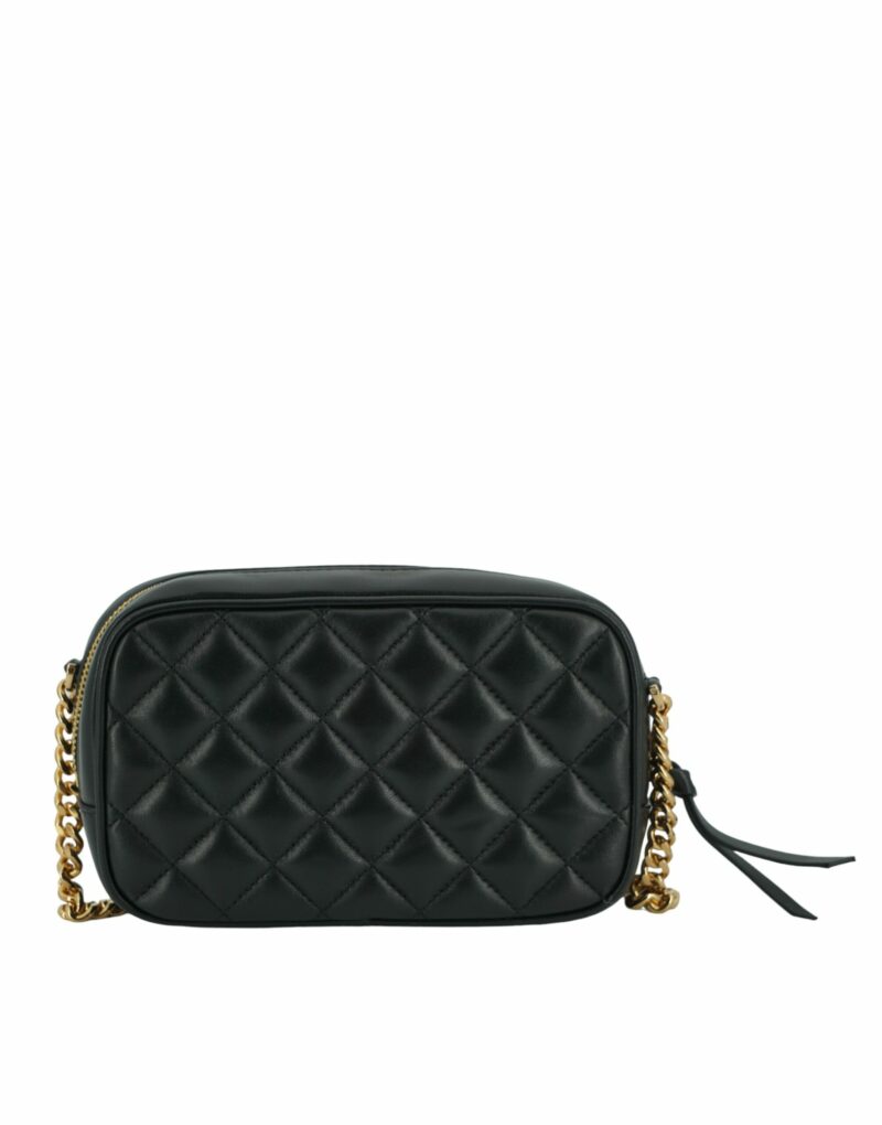 Versace Elegant Small Black Leather Crossbody Bag - Image 2