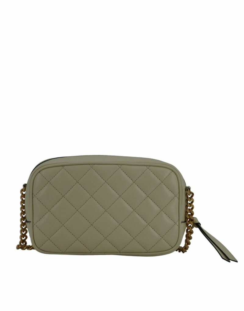 Versace Elegant White Lamb Leather Camera Bag - Image 2
