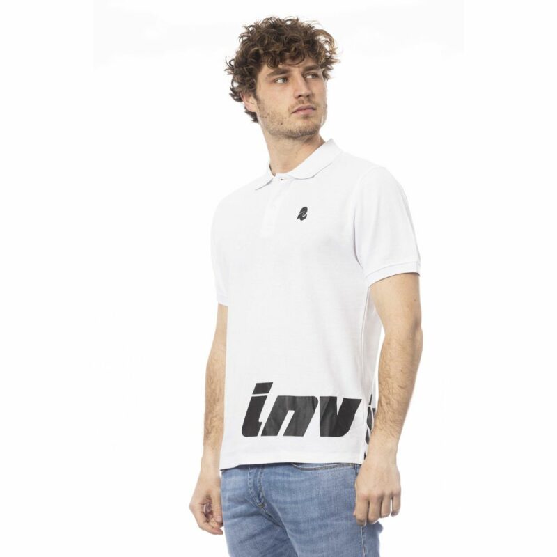 Invicta White Cotton Men's Polo Shirt - Image 2