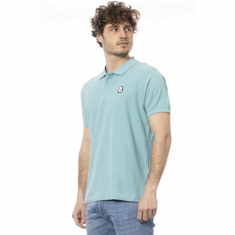 Invicta Light Blue Cotton Men Polo Shirt - Image 2