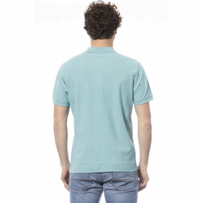 Invicta Light Blue Cotton Men Polo Shirt - Image 3